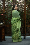 Vibrant greenary saree for women